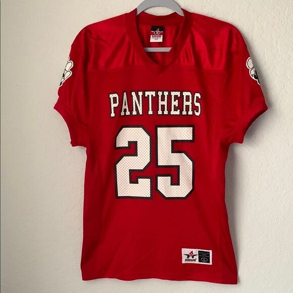 Alleson Red Panthers Jersey # 25 T-Shirt Short Sleeve Size L - Picture 1 of 8